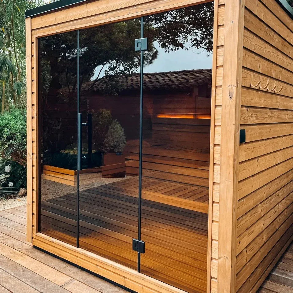 Aspen Peak- Mira L Outdoor Cabin Sauna Kit-Sauna-Aspen Peak Solutions