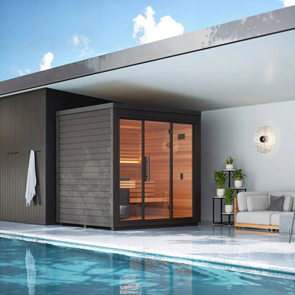 Aspen Peak- Mira L Outdoor Cabin Sauna Kit-Sauna-Aspen Peak Solutions