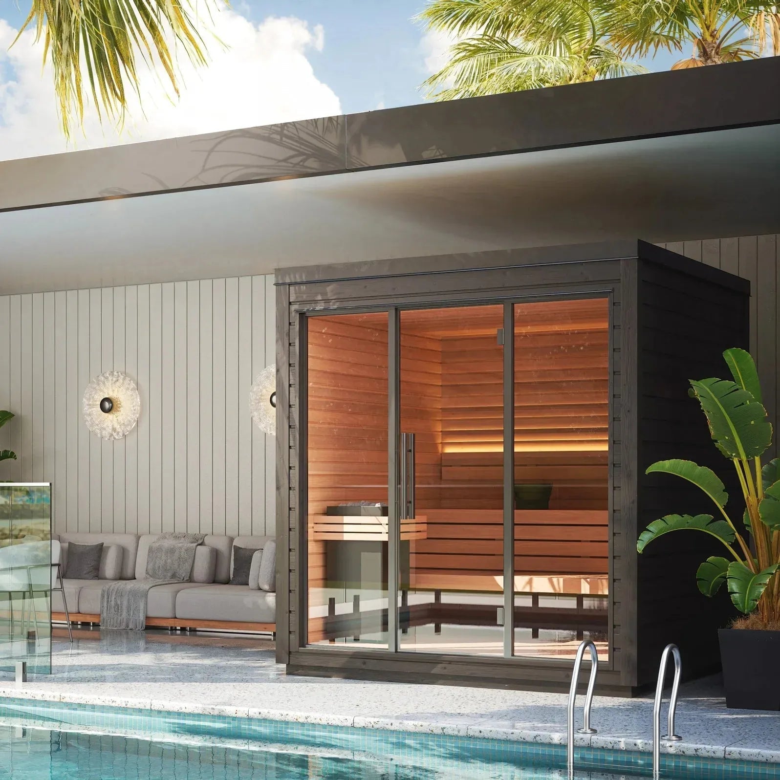 Aspen Peak- Mira L Outdoor Cabin Sauna Kit-Sauna-Aspen Peak Solutions