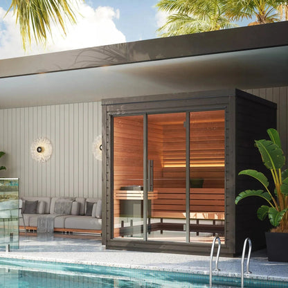 Aspen Peak- Mira L Outdoor Cabin Sauna Kit-Sauna-Aspen Peak Solutions