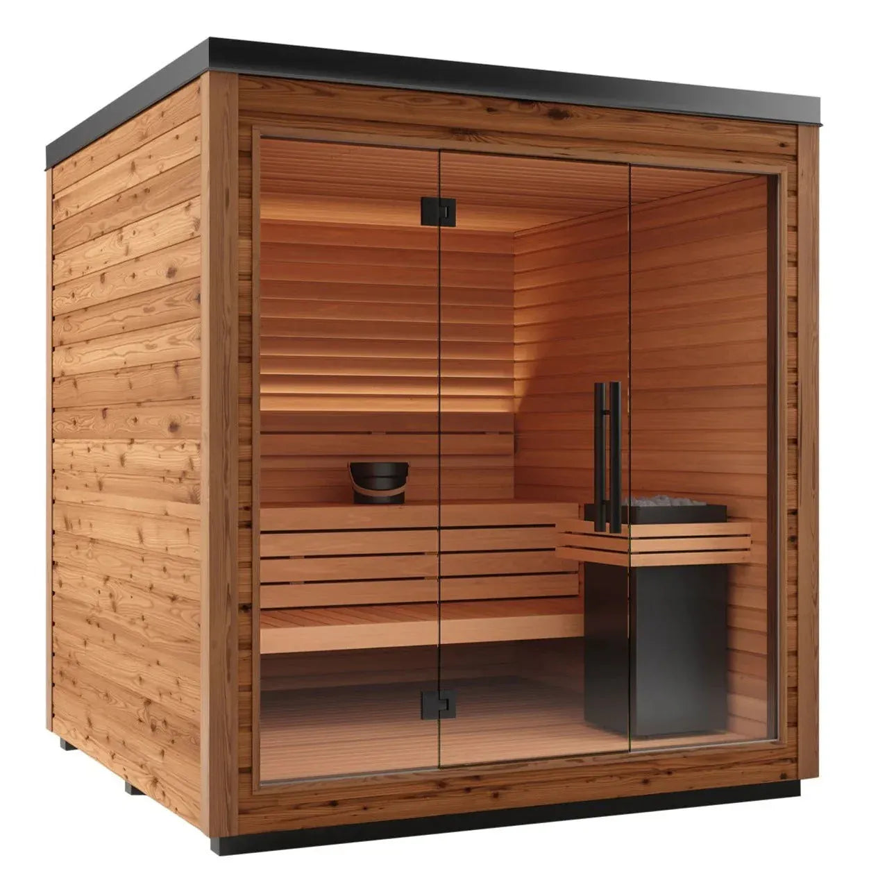 Aspen Peak- Mira L Outdoor Cabin Sauna Kit-Sauna-Aspen Peak Solutions