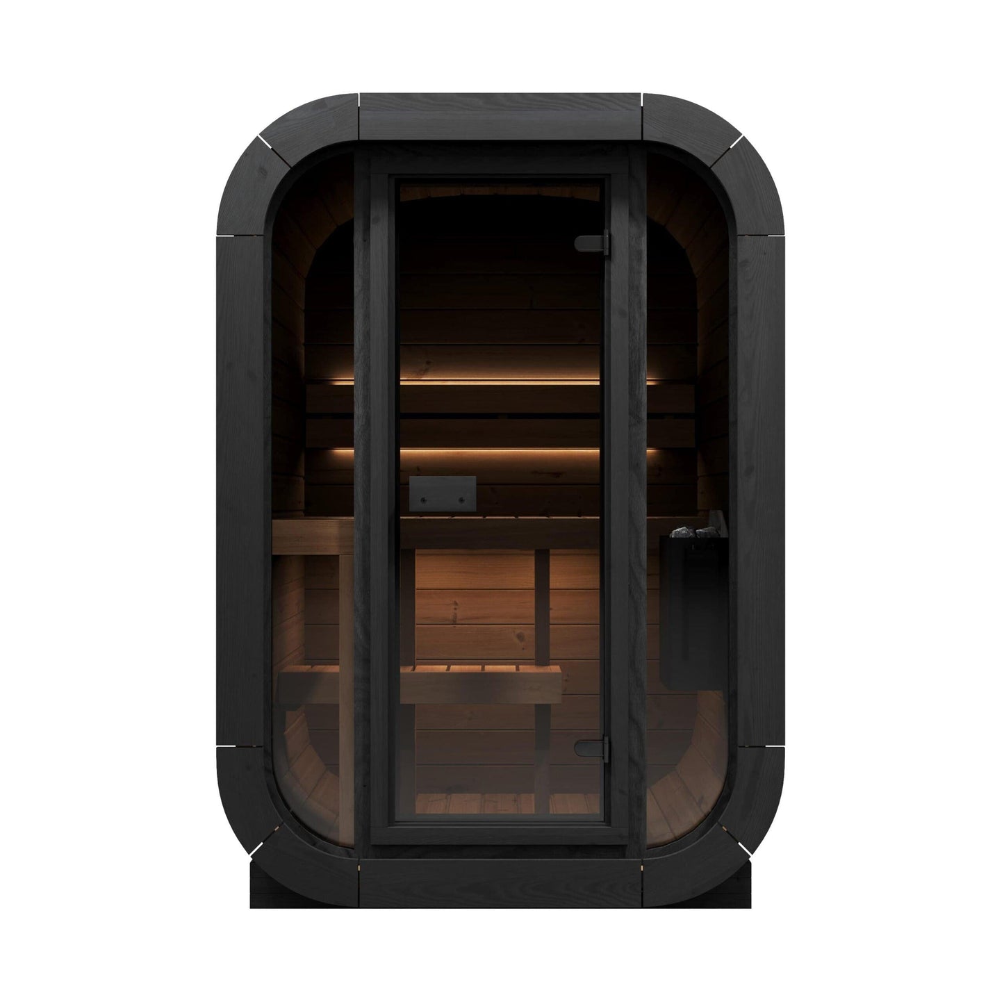 Aspen Peak- Model CL3G 1-2 Person Cube Series Outdoor Sauna Kit-Sauna-Aspen Peak Solutions
