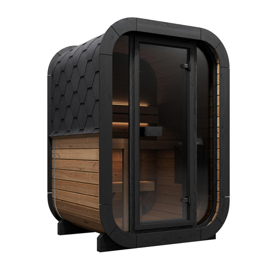 Aspen Peak- Model CL3G 1-2 Person Cube Series Outdoor Sauna Kit-Sauna-Aspen Peak Solutions