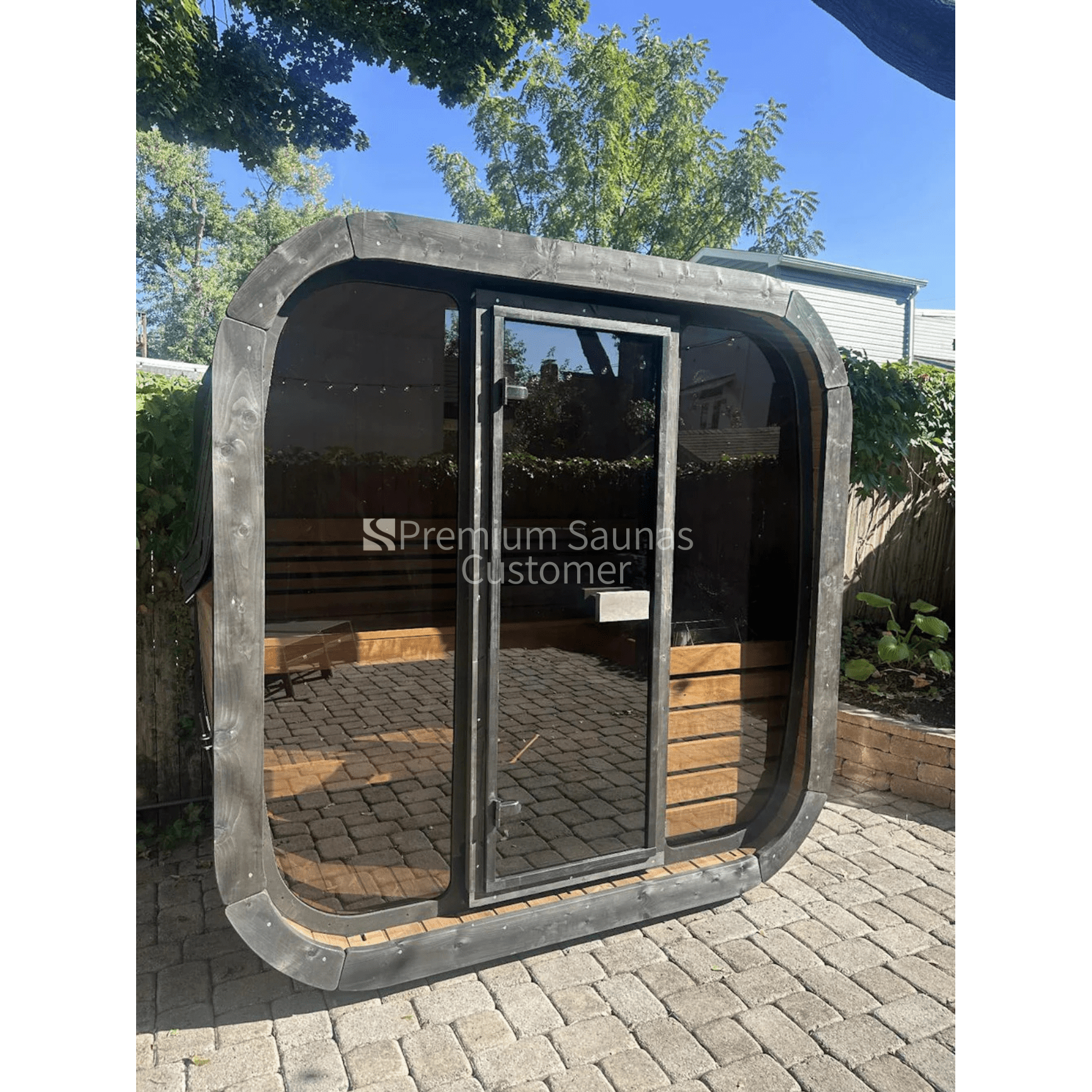 Aspen Peak- Model CL4G 3 Person Cube Series Outdoor Sauna Kit-Sauna-Aspen Peak Solutions