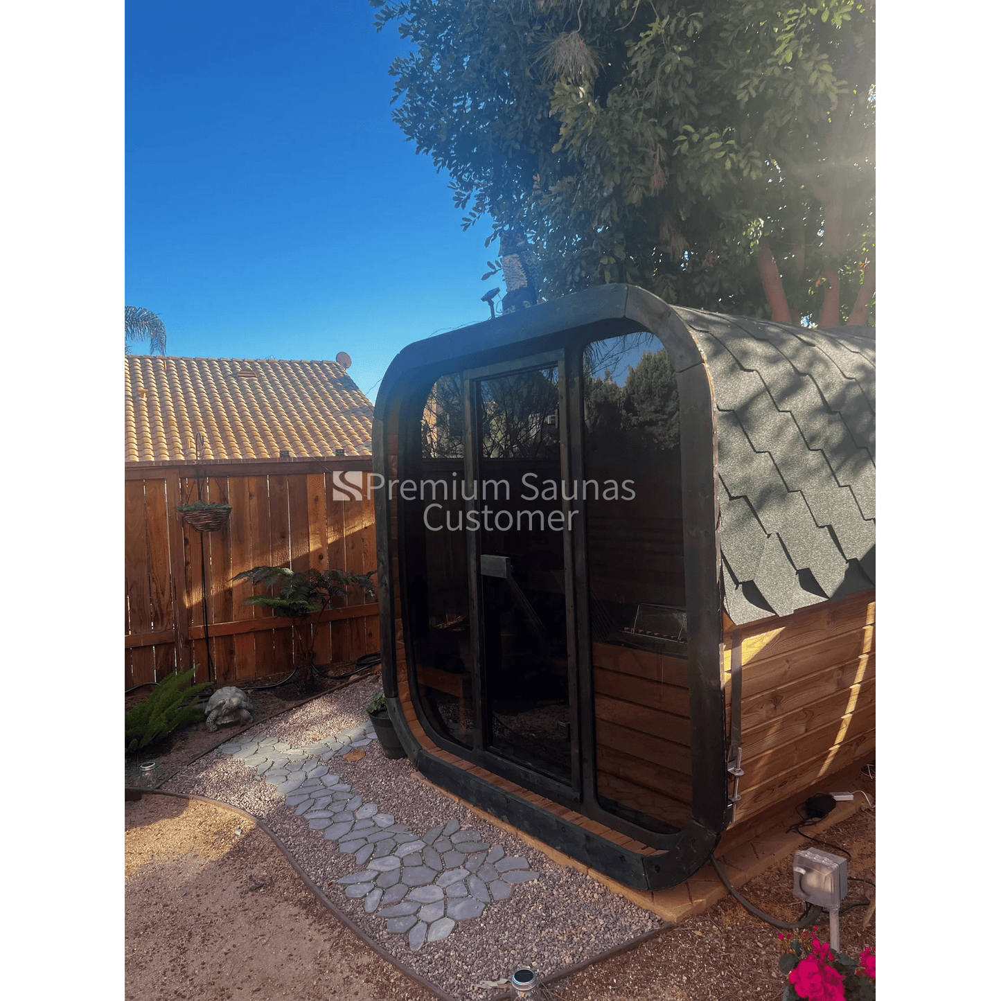 Aspen Peak- Model CL4G 3 Person Cube Series Outdoor Sauna Kit-Sauna-Aspen Peak Solutions