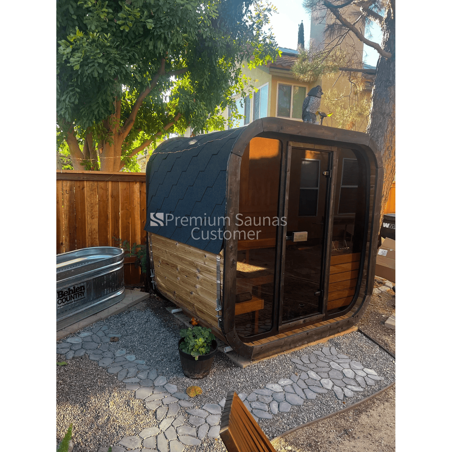 Aspen Peak- Model CL4G 3 Person Cube Series Outdoor Sauna Kit-Sauna-Aspen Peak Solutions