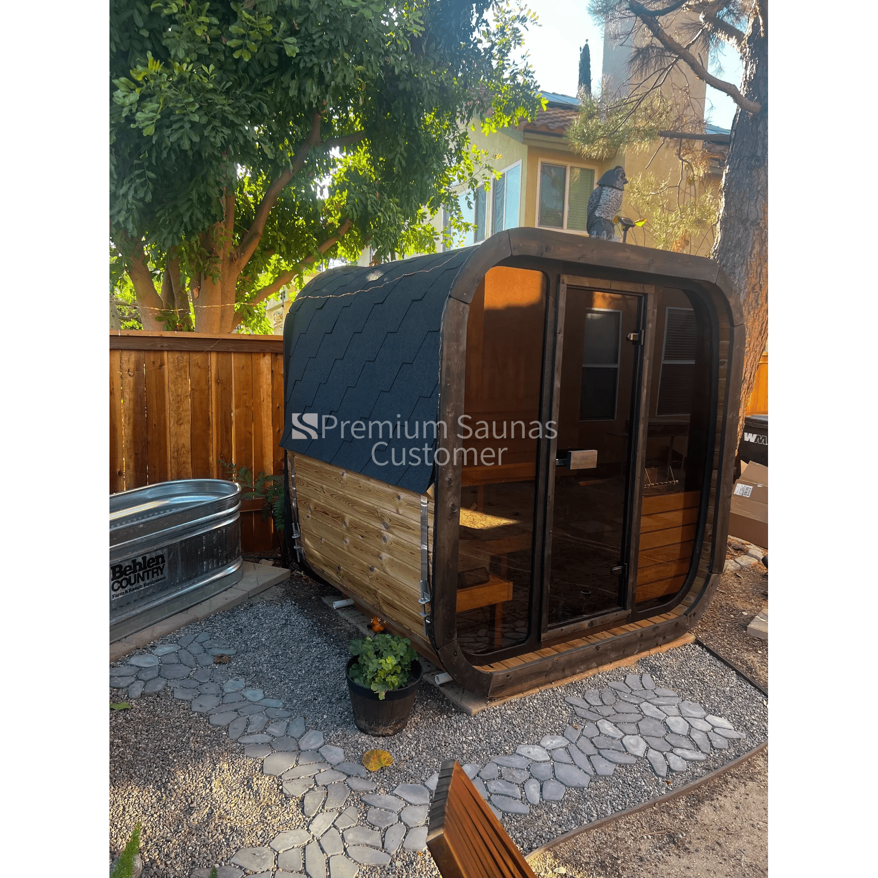Aspen Peak- Model CL4G 3 Person Cube Series Outdoor Sauna Kit-Sauna-Aspen Peak Solutions