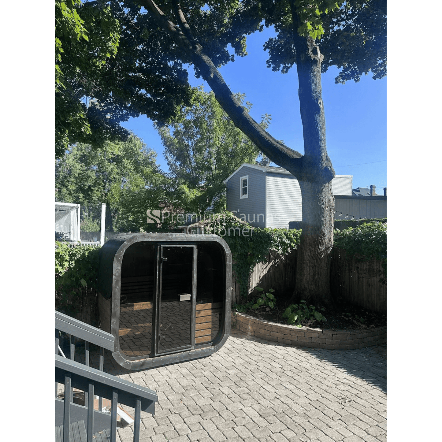 Aspen Peak- Model CL4G 3 Person Cube Series Outdoor Sauna Kit-Sauna-Aspen Peak Solutions