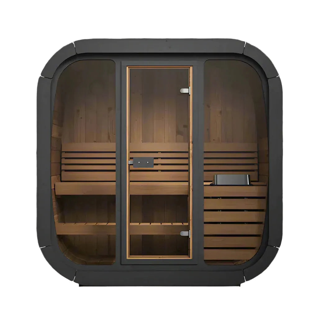 Aspen Peak- Model CL4G 3 Person Cube Series Outdoor Sauna Kit-Sauna-Aspen Peak Solutions
