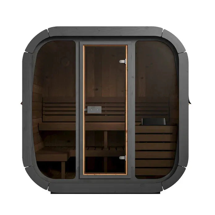 Aspen Peak- Model CL5G 4 Person Cube Series Outdoor Sauna Kit-Sauna-Aspen Peak Solutions