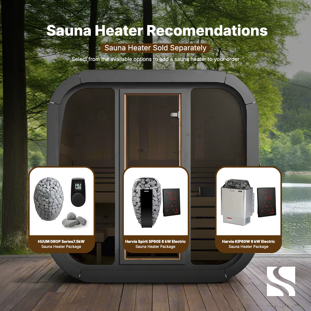 Aspen Peak- Model CL5G 4 Person Cube Series Outdoor Sauna Kit-Sauna-Aspen Peak Solutions