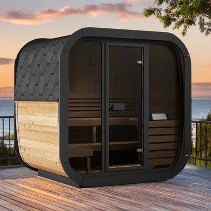Aspen Peak- Model CL5G 4 Person Cube Series Outdoor Sauna Kit-Sauna-Aspen Peak Solutions