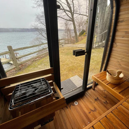 Aspen Peak- Model CL5G 4 Person Cube Series Outdoor Sauna Kit-Sauna-Aspen Peak Solutions