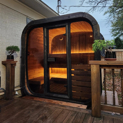 Aspen Peak- Model CL5G 4 Person Cube Series Outdoor Sauna Kit-Sauna-Aspen Peak Solutions