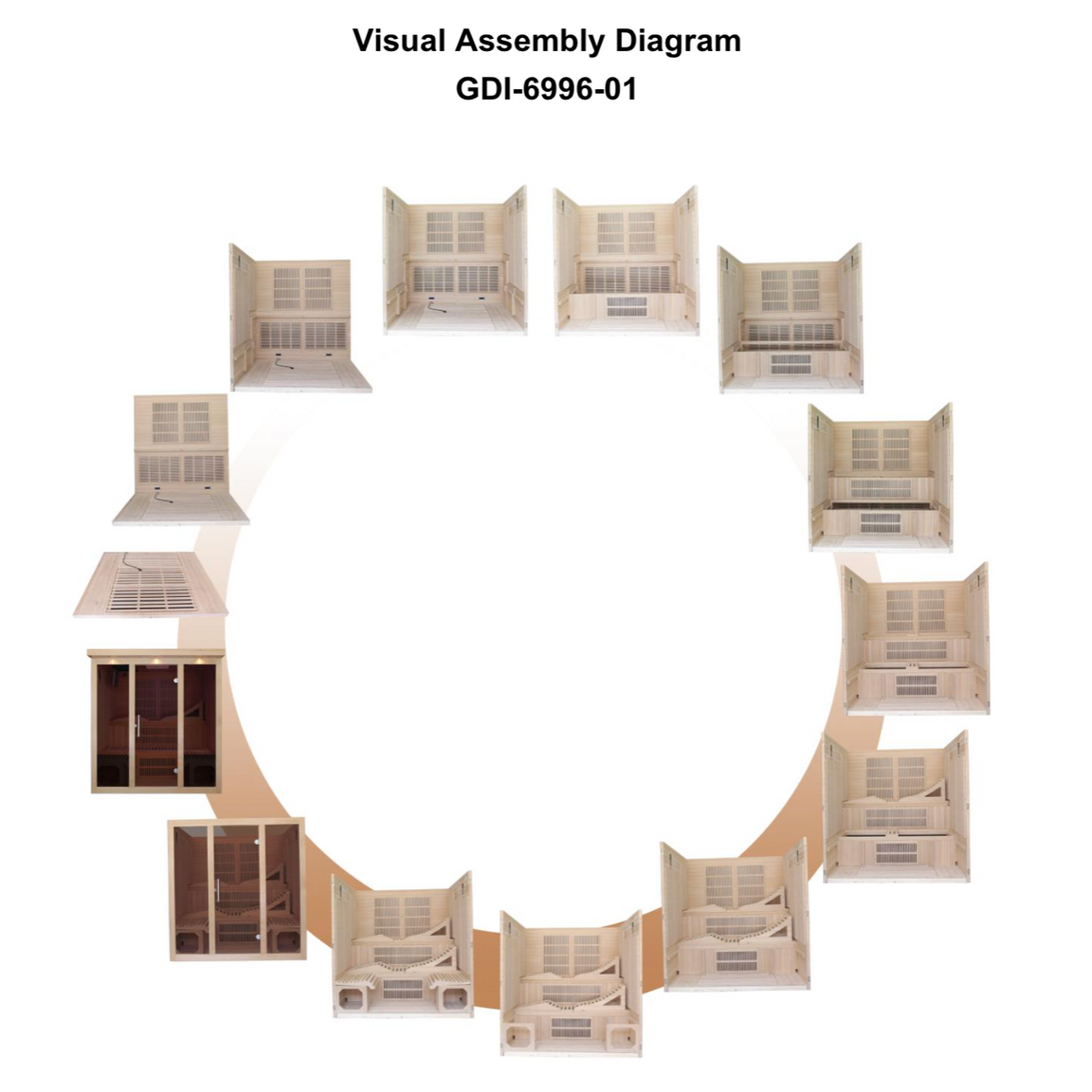 Aspen Peak- Monaco 6-person Ultra Low EMF FAR Infrared Sauna - DYN-6996-01 Elite-Sauna-Aspen Peak Solutions