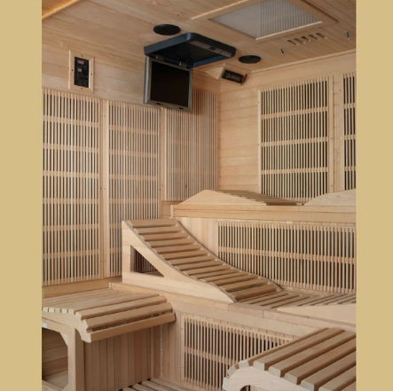 Aspen Peak- Monaco 6-person Ultra Low EMF FAR Infrared Sauna - DYN-6996-01 Elite-Sauna-Aspen Peak Solutions