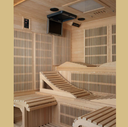 Aspen Peak- Monaco 6-person Ultra Low EMF FAR Infrared Sauna - DYN-6996-01 Elite-Sauna-Aspen Peak Solutions
