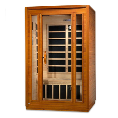 Aspen Peak- "San Marino" 2-person Low EMF FAR Infrared Sauna DYN-6206-01-Sauna-Aspen Peak Solutions