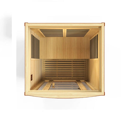 Aspen Peak- "San Marino" 2-person Low EMF FAR Infrared Sauna DYN-6206-01-Sauna-Aspen Peak Solutions
