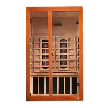 Aspen Peak- "Santiago" 2-person Full Spectrum Near Zero EMF FAR Infrared Sauna DYN-6209-03 FS-Sauna-Aspen Peak Solutions