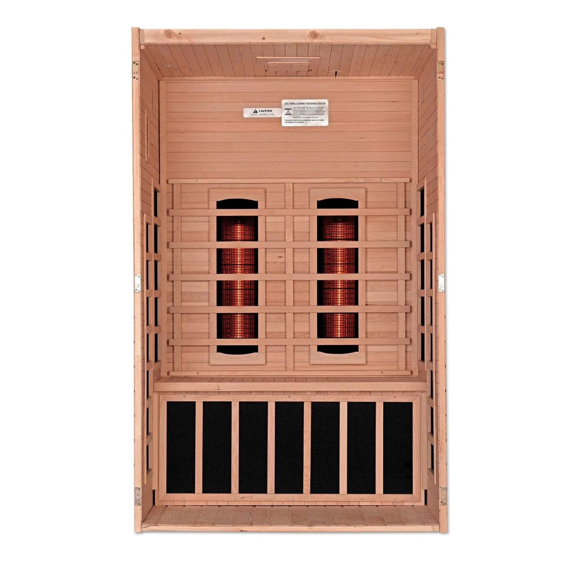 Aspen Peak- "Santiago" 2-person Full Spectrum Near Zero EMF FAR Infrared Sauna DYN-6209-03 FS-Sauna-Aspen Peak Solutions