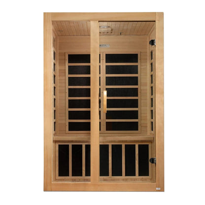 Aspen Peak- "Santiago" 2-person Low EMF FAR Infrared Sauna DYN-6209-01-Sauna-Aspen Peak Solutions