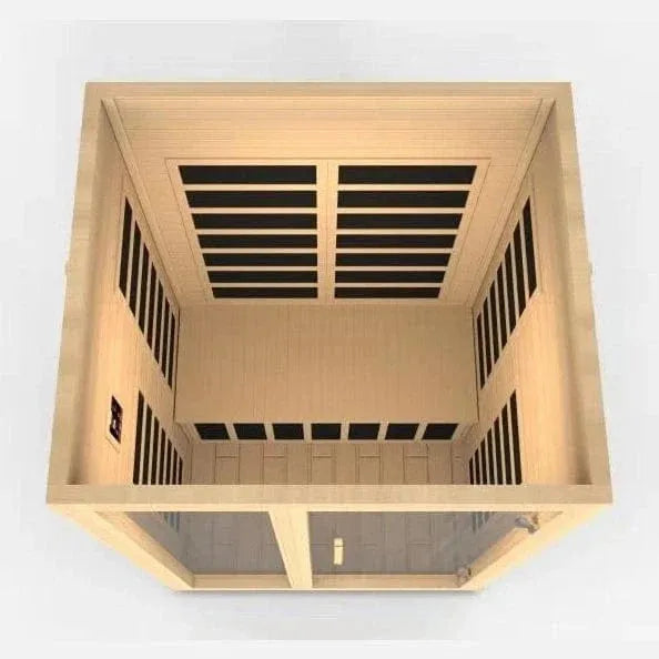Aspen Peak- "Santiago" 2-person Low EMF FAR Infrared Sauna DYN-6209-01-Sauna-Aspen Peak Solutions