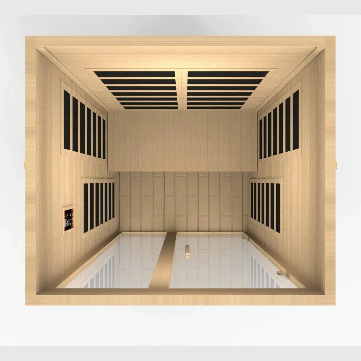 Aspen Peak- "Santiago" 2-person Low EMF FAR Infrared Sauna DYN-6209-01-Sauna-Aspen Peak Solutions