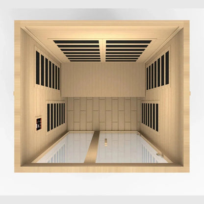 Aspen Peak- "Santiago" 2-person Low EMF FAR Infrared Sauna DYN-6209-01-Sauna-Aspen Peak Solutions