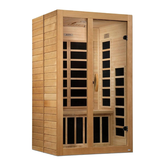 Aspen Peak- "Santiago" 2-person Low EMF FAR Infrared Sauna DYN-6209-01-Sauna-Aspen Peak Solutions