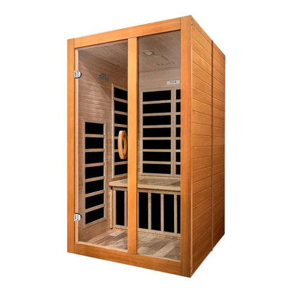 Aspen Peak- Santiago Elite 2-person Ultra Low EMF FAR Infrared Sauna - DYN-6209-02 Elite-Sauna-Aspen Peak Solutions