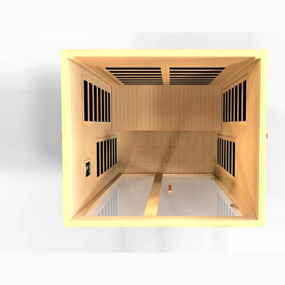 Aspen Peak- Santiago Elite 2-person Ultra Low EMF FAR Infrared Sauna - DYN-6209-02 Elite-Sauna-Aspen Peak Solutions