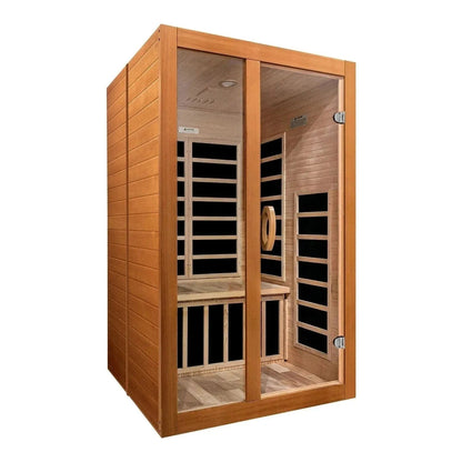 Aspen Peak- Santiago Elite 2-person Ultra Low EMF FAR Infrared Sauna - DYN-6209-02 Elite-Sauna-Aspen Peak Solutions