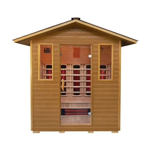 Aspen Peak- Saunatkssl Cayenne 4-Person Outdoor Infrared Sauna 400D-Sauna-Aspen Peak Solutions