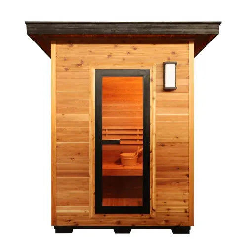 Aspen Peak- Seneca 3-Person Contemporary Outdoor Sauna with 6kW Heater-Sauna-Aspen Peak Solutions