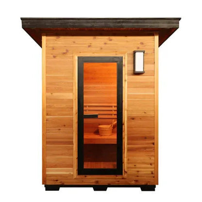 Aspen Peak- Seneca 3-Person Contemporary Outdoor Sauna with 6kW Heater-Sauna-Aspen Peak Solutions