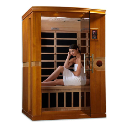 Aspen Peak- "Venice" 2-person Low EMF FAR Infrared Sauna DYN-6210-01-Sauna-Aspen Peak Solutions