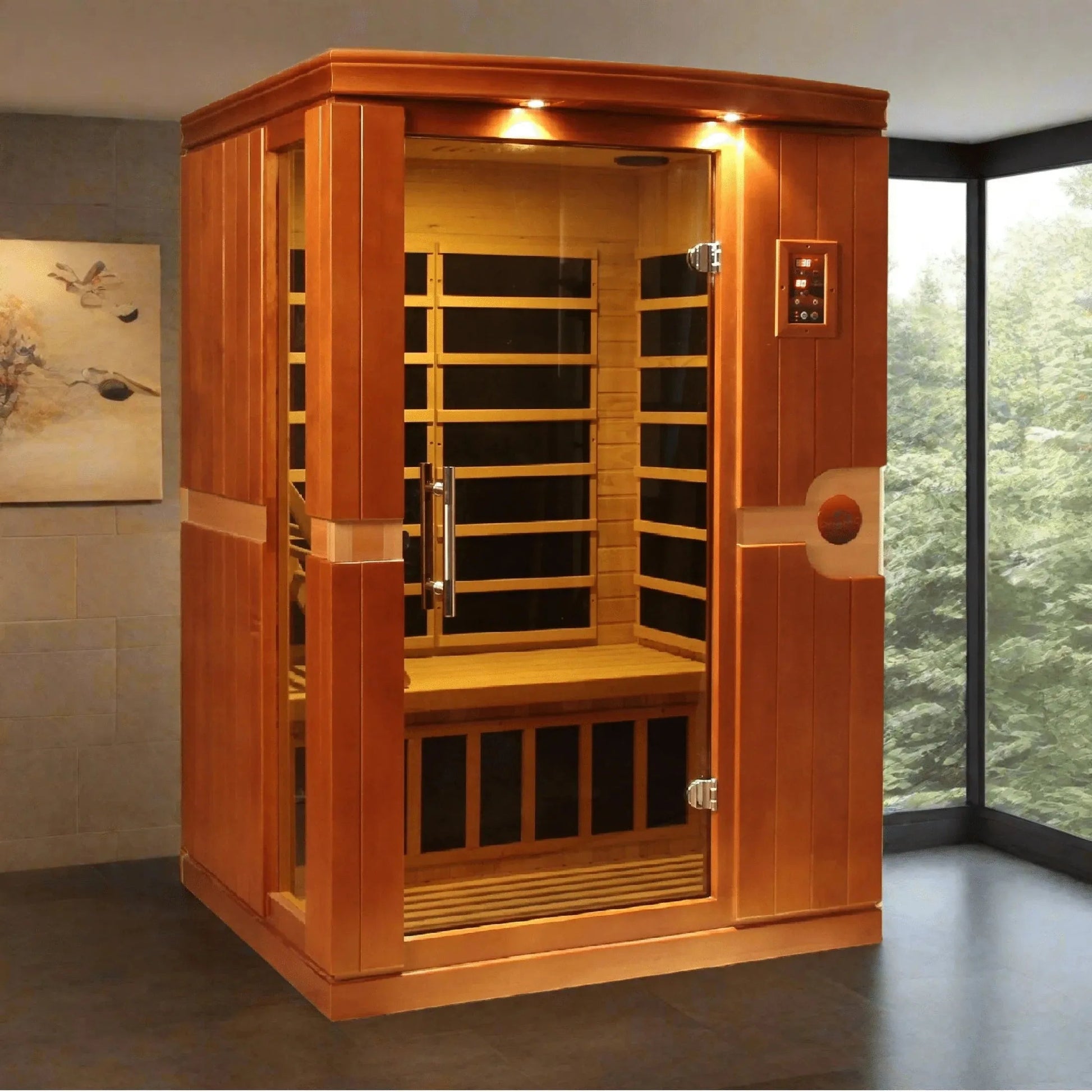 Aspen Peak- "Venice" 2-person Low EMF FAR Infrared Sauna DYN-6210-01-Sauna-Aspen Peak Solutions