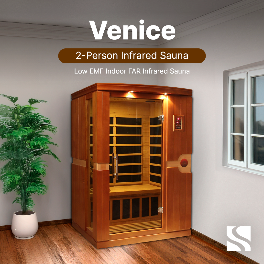 Aspen Peak- "Venice" 2-person Low EMF FAR Infrared Sauna DYN-6210-01-Sauna-Aspen Peak Solutions