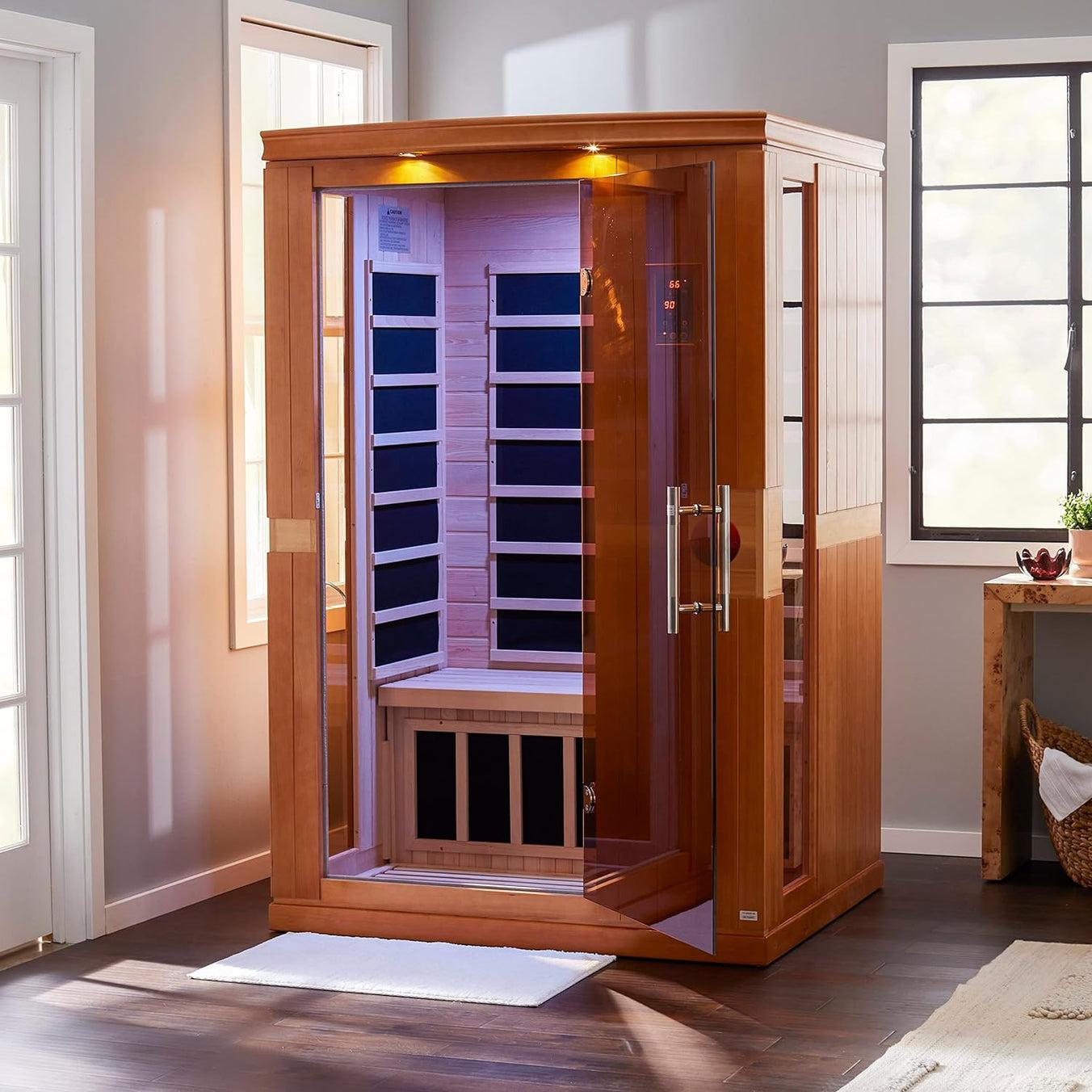 Aspen Peak- "Venice" 2-person Low EMF FAR Infrared Sauna DYN-6210-01-Sauna-Aspen Peak Solutions