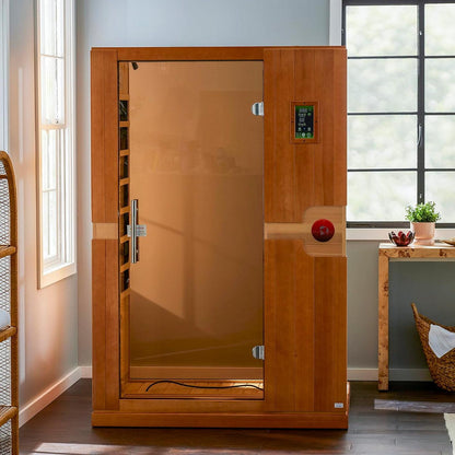 Aspen Peak- "Venice" 2-person Low EMF FAR Infrared Sauna DYN-6210-01-Sauna-Aspen Peak Solutions