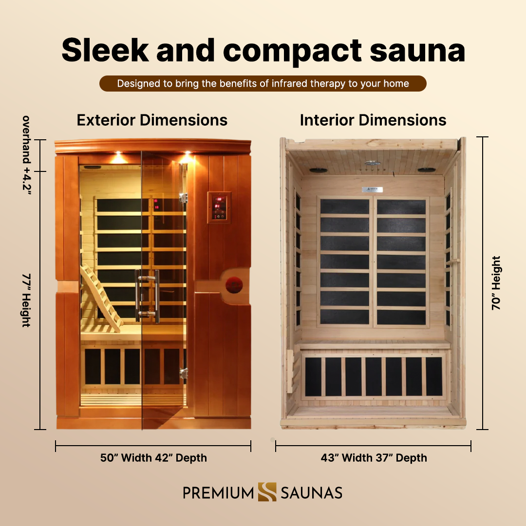 Aspen Peak- Venice Elite 2-person Ultra Low EMF FAR Infrared Sauna - DYN-6210-01 Elite-Sauna-Aspen Peak Solutions