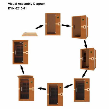 Aspen Peak- Venice Elite 2-person Ultra Low EMF FAR Infrared Sauna - DYN-6210-01 Elite-Sauna-Aspen Peak Solutions