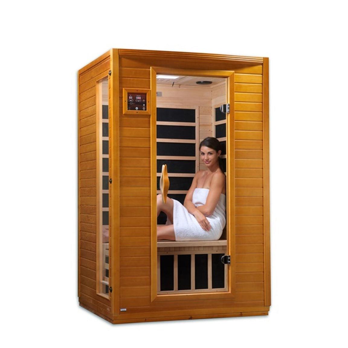 Aspen Peak- "Versailles" 2-person Low EMF FAR Infrared Sauna DYN-6202-03-Sauna-Aspen Peak Solutions