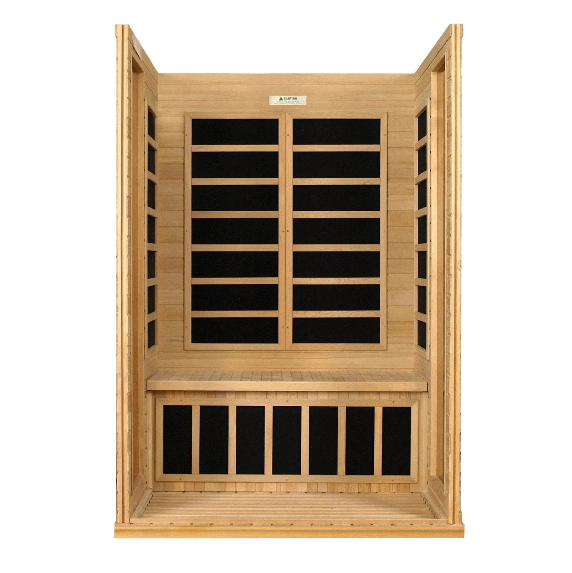 Aspen Peak- "Versailles" 2-person Low EMF FAR Infrared Sauna DYN-6202-03-Sauna-Aspen Peak Solutions
