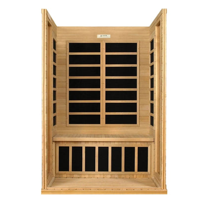 Aspen Peak- "Versailles" 2-person Low EMF FAR Infrared Sauna DYN-6202-03-Sauna-Aspen Peak Solutions