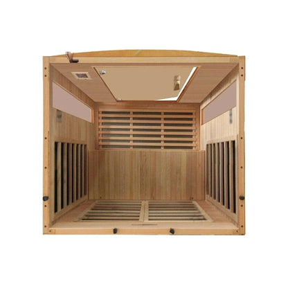Aspen Peak- "Versailles" 2-person Low EMF FAR Infrared Sauna DYN-6202-03-Sauna-Aspen Peak Solutions