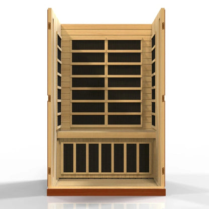 Aspen Peak- "Vittoria" 2-person Low EMF FAR Infrared Sauna - DYN-6220-01-Sauna-Aspen Peak Solutions