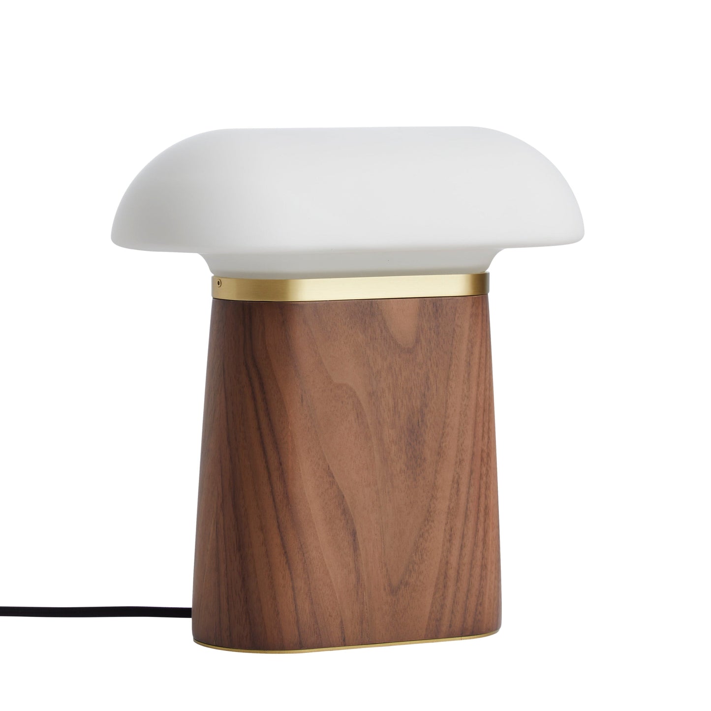 Opal Glass Table Lamp with Sculptural Base