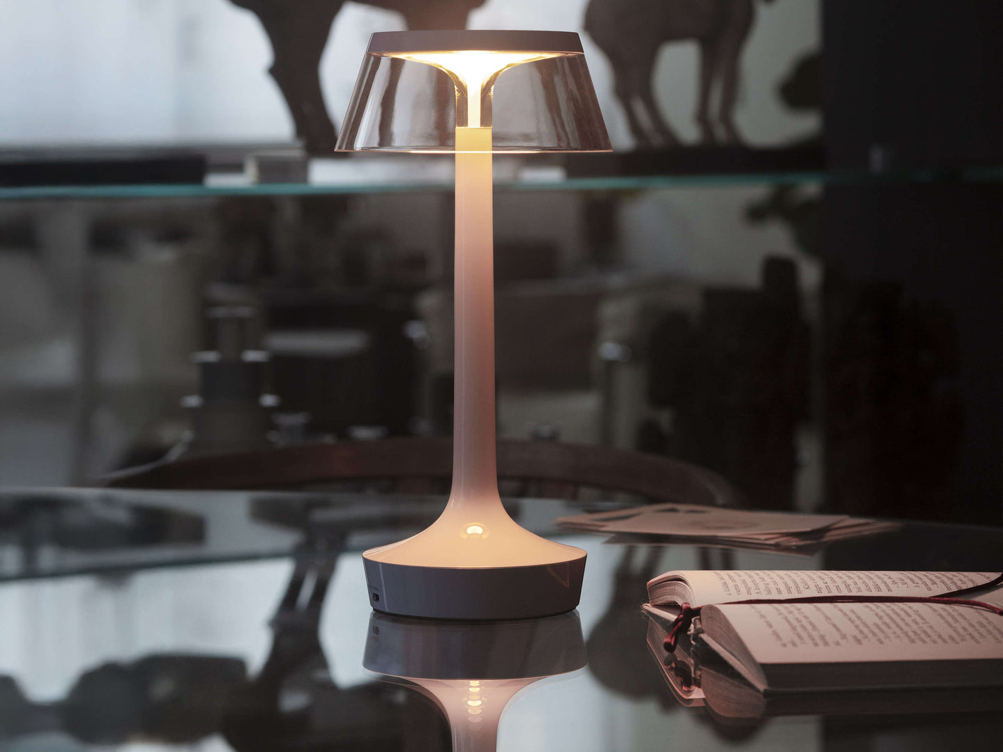 Portable LED Table Lamp with Rechargeable Base